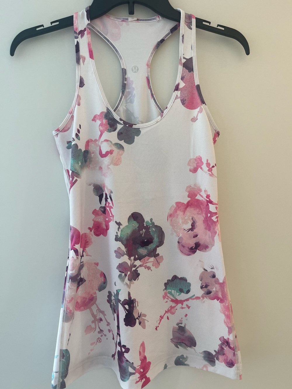 lululemon athletica White Floral Cool Racerback Tank